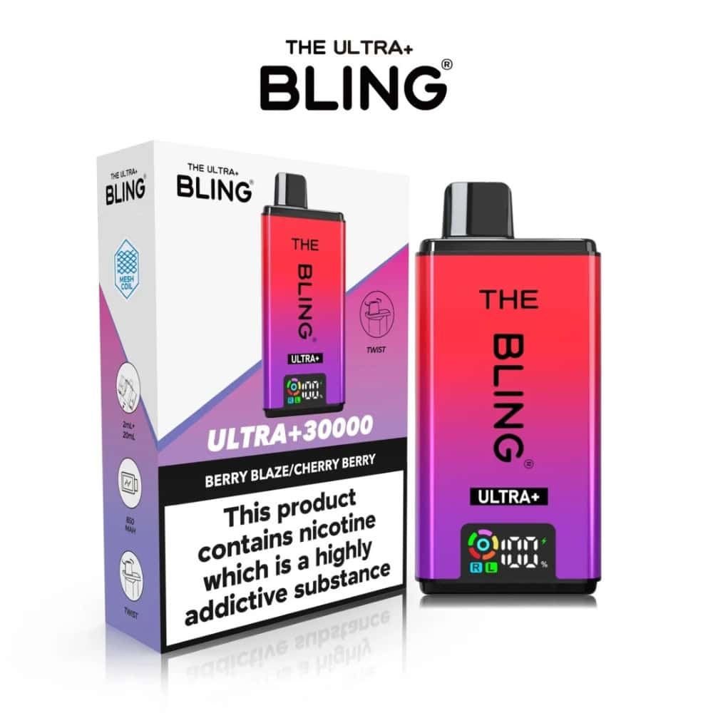The Crystal Bling Ultra Plus 30k Vape Kit Box of 5