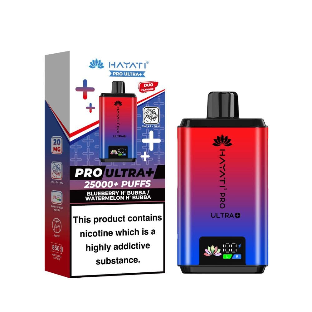  Blueberry H' Bubba/ Watermelon H' Bubba Hayati Pro Ultra Plus 25k Box of 5