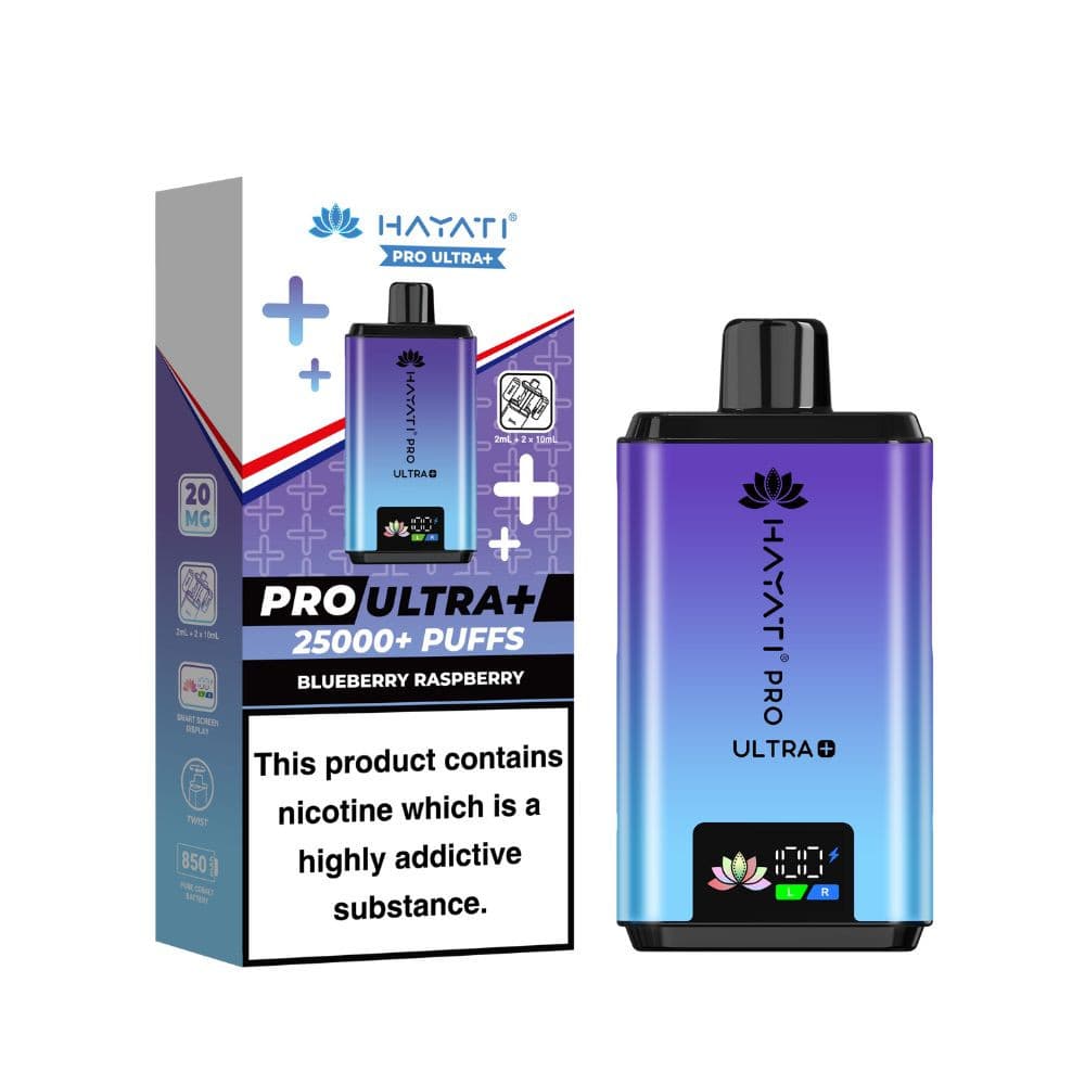  Blueberry Raspberry Hayati Pro Ultra Plus 25k Box of 5