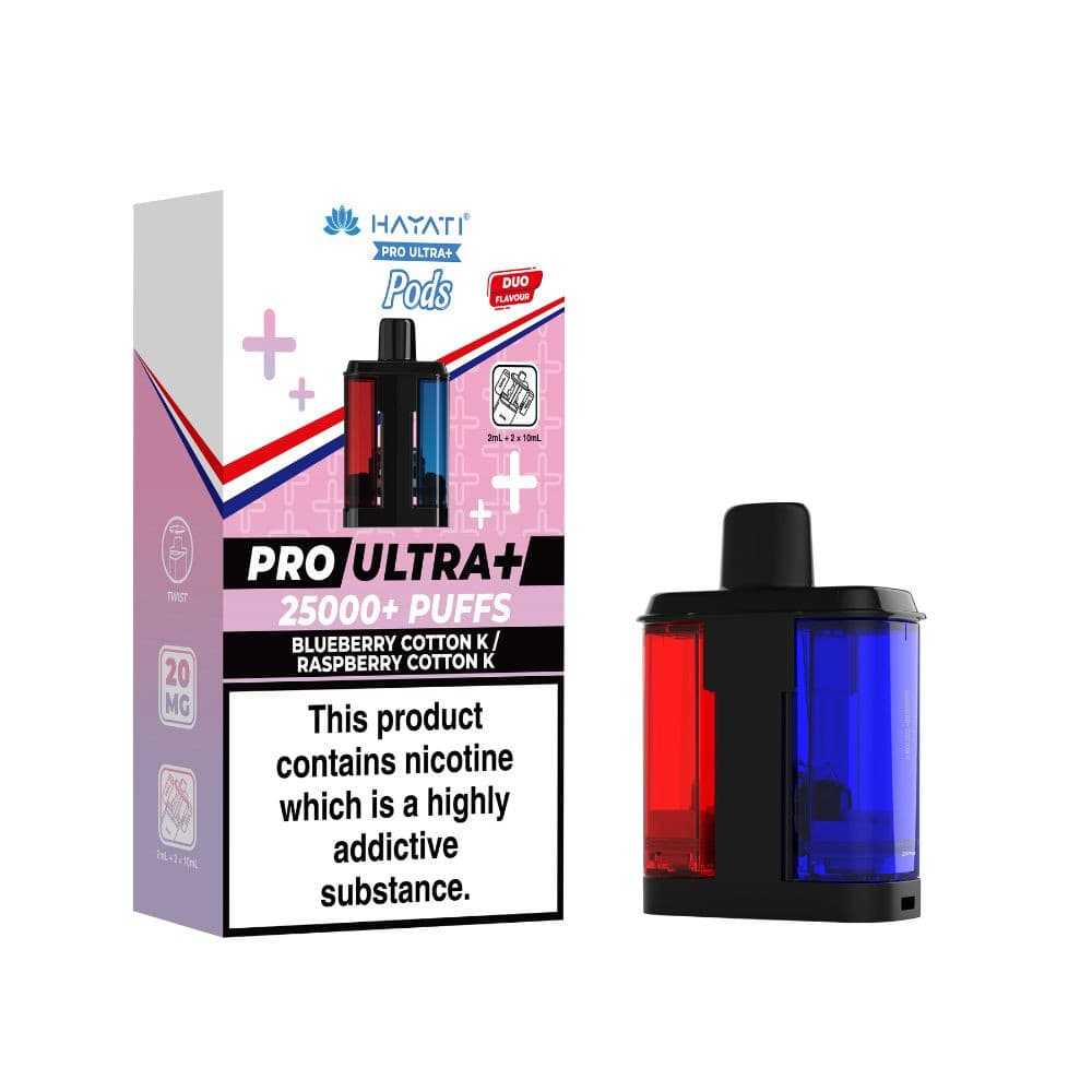  Blueberry Cotton K / Raspberry Cotton K Hayati Pro Ultra Plus Refill Pods Pack of 5