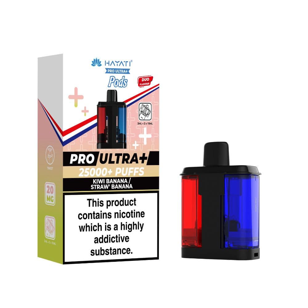  Kiwi Banana / Strawberry Banana Hayati Pro Ultra Plus Refill Pods Pack of 5