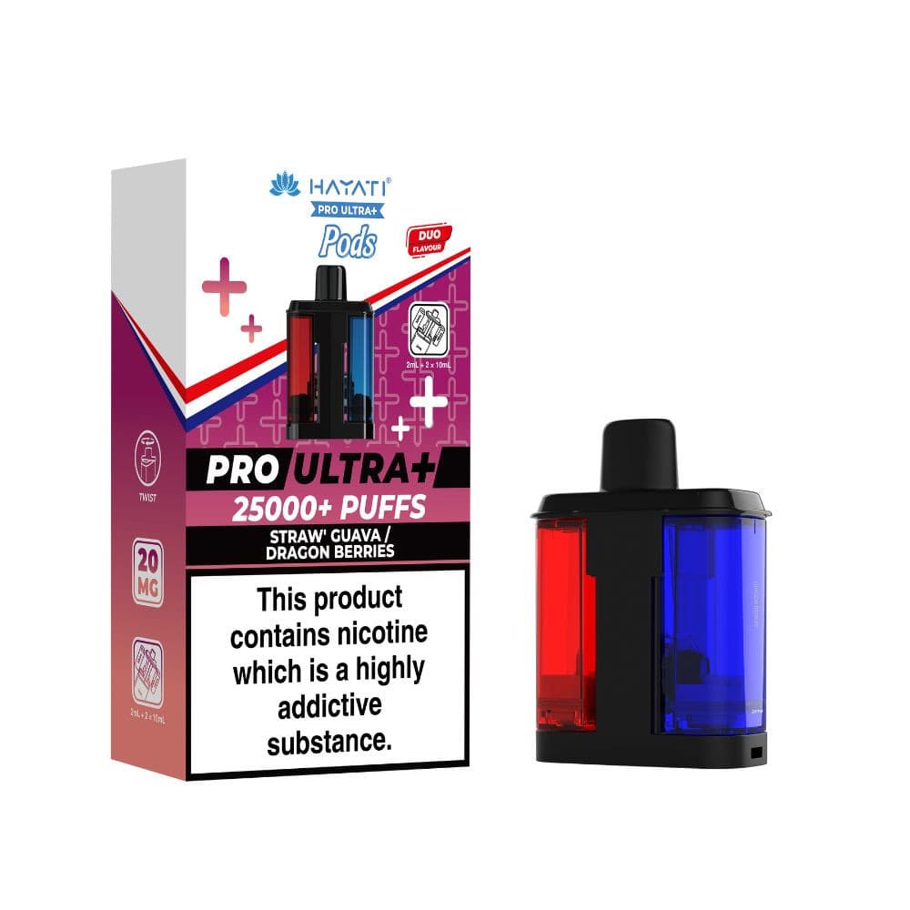  Strawberry Guava Dragon Berries Hayati Pro Ultra Plus Refill Pods Pack of 5