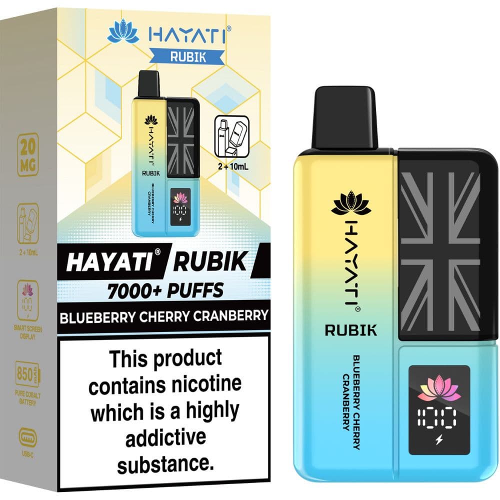  Blueberry Cherry Cranberry Hayati Rubik 7000 Box of 5