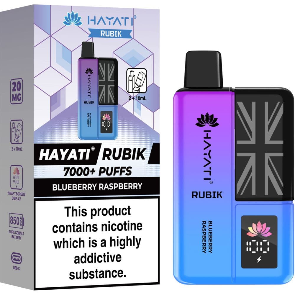  Blueberry Raspberry Hayati Rubik 7000 Box of 5