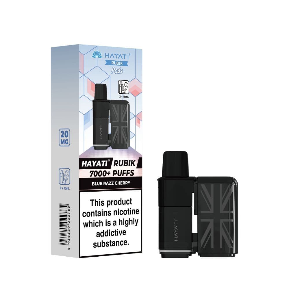  Blue Razz Cherry Hayati Rubik 7k Refill Pods Pack of 5