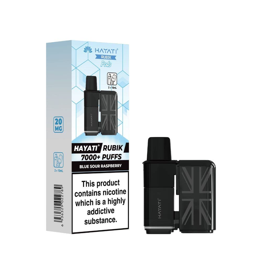  Blue Sour Raspberry Hayati Rubik 7k Refill Pods Pack of 5