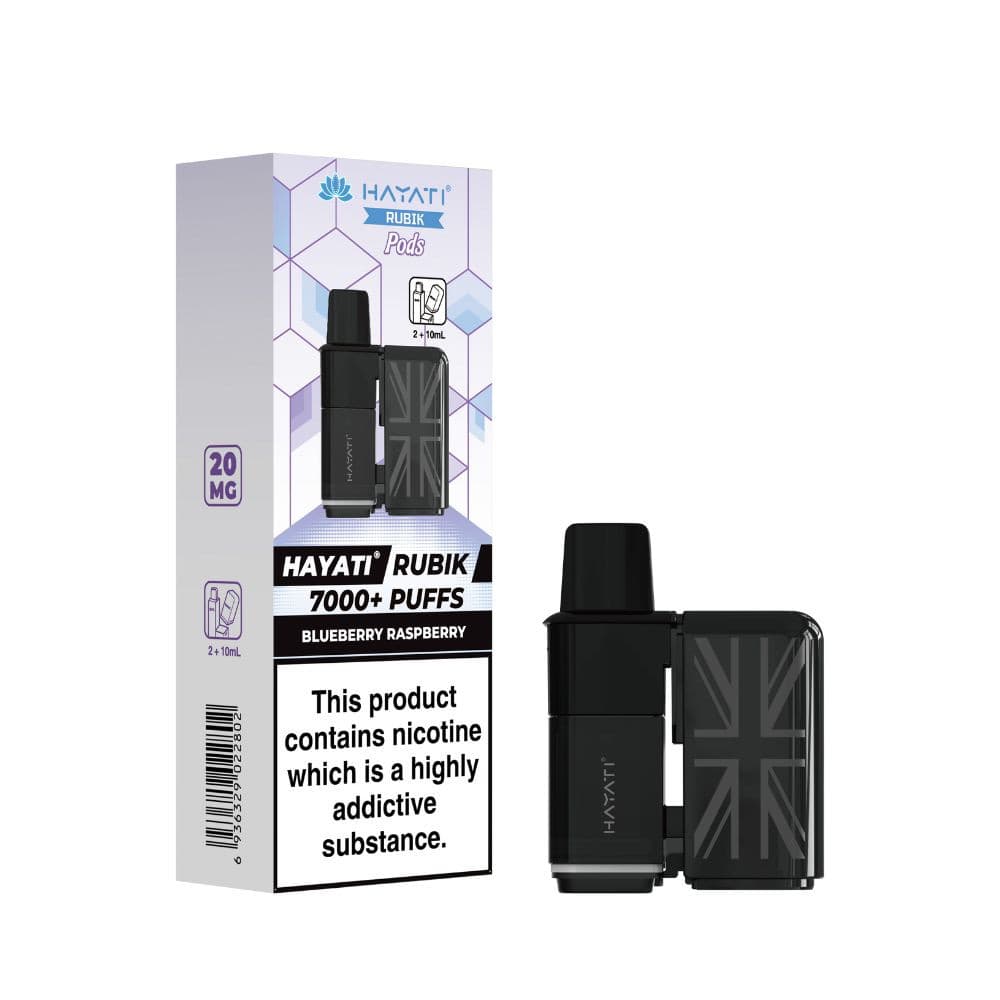  Blueberry Raspberry Hayati Rubik 7k Refill Pods Pack of 5