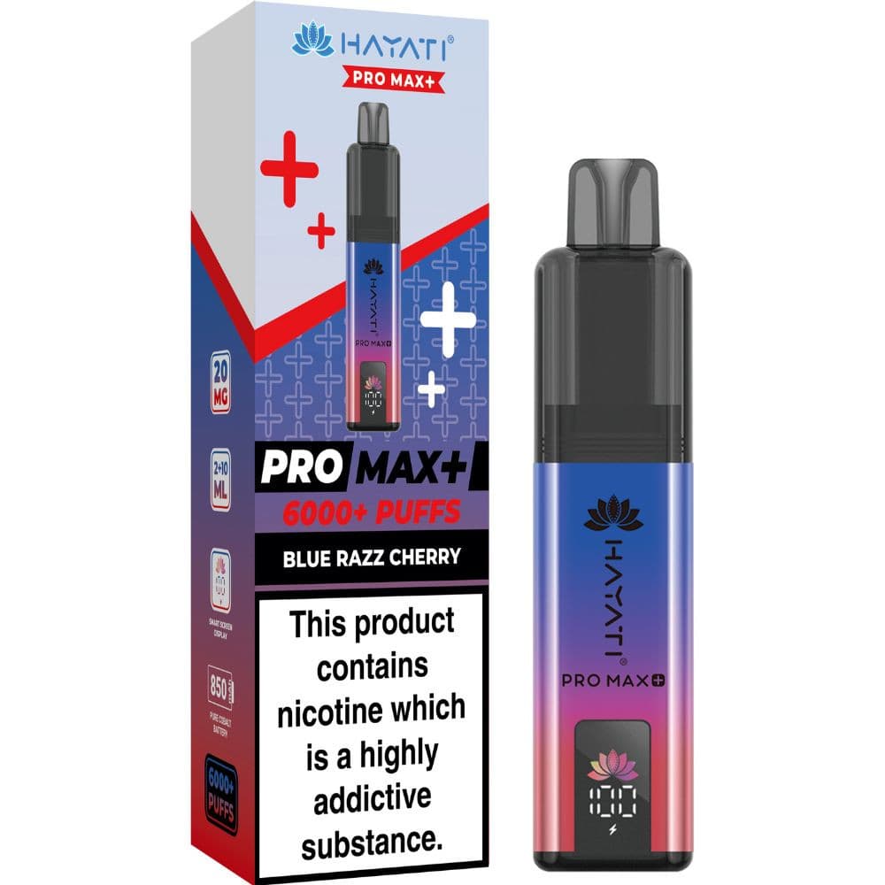  Blue Razz Cherry Hayati Pro Max Plus Box of 5