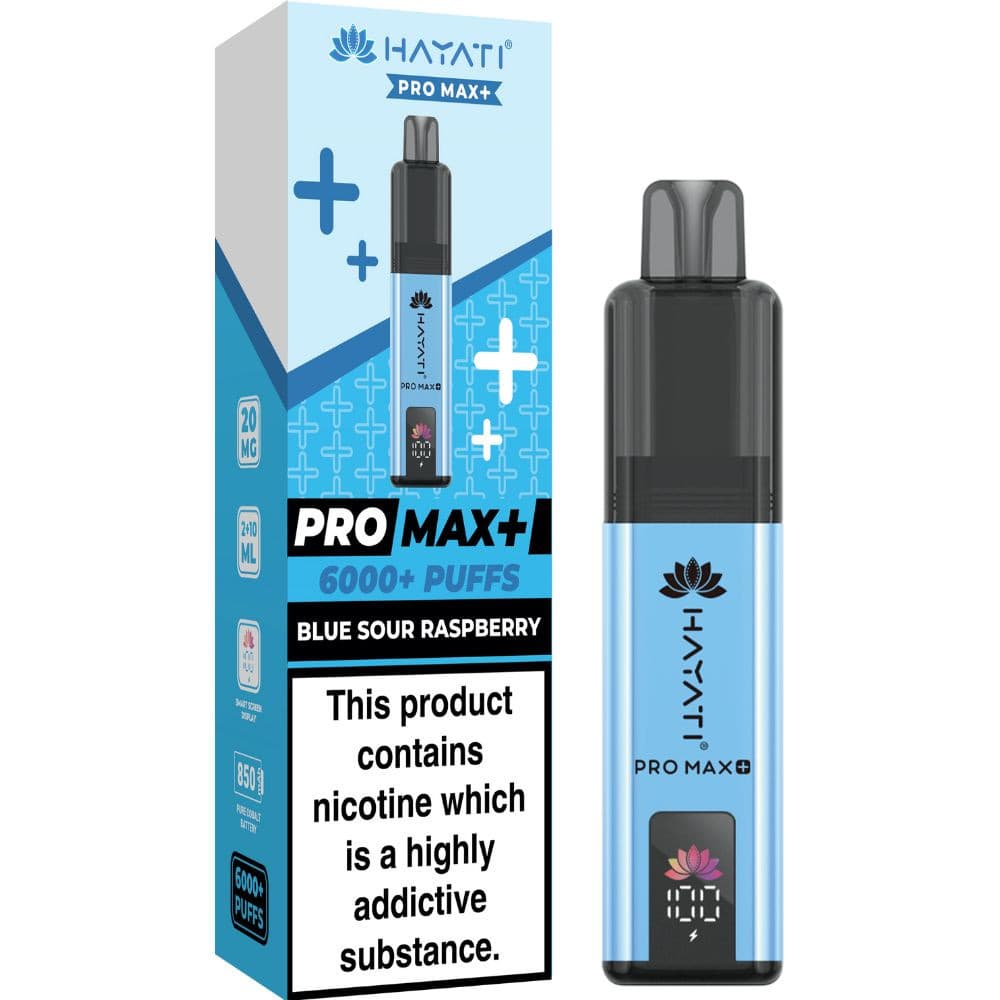  Blue Sour Raspberry Hayati Pro Max Plus Box of 5