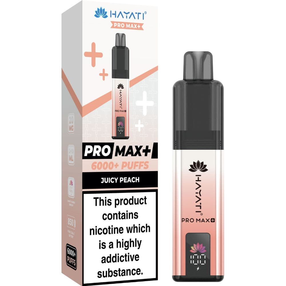  Juicy Peach Hayati Pro Max Plus Box of 5