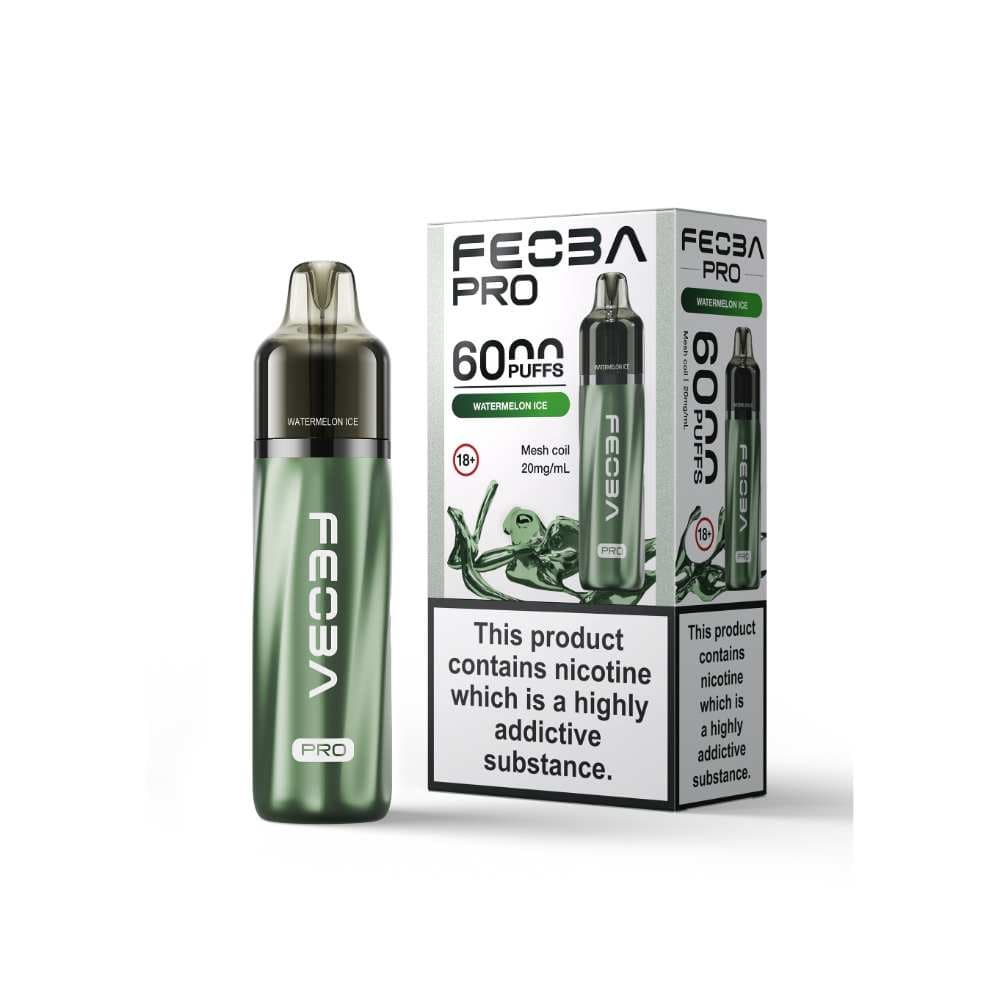  Watermelon Ice Feoba Pro Plus 6000 Vape Kit Box of 5