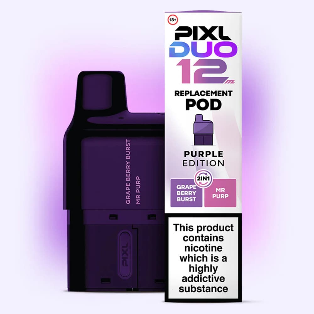  Purple Edition Pixl Duo 12 Refill Pods Pack of 5