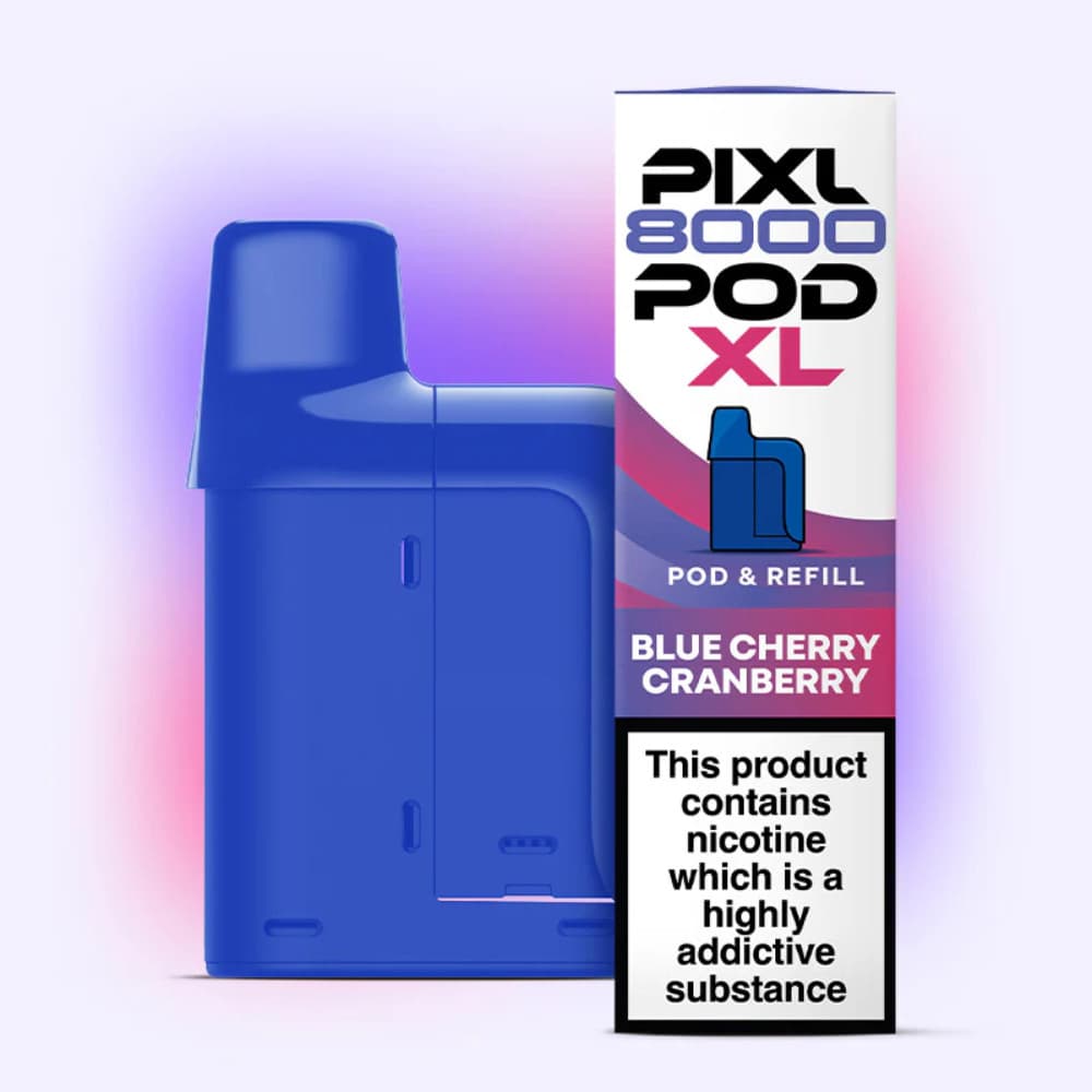  Blue Cherry Cranberry Pixl 8000 Refill Pods Pack of 5