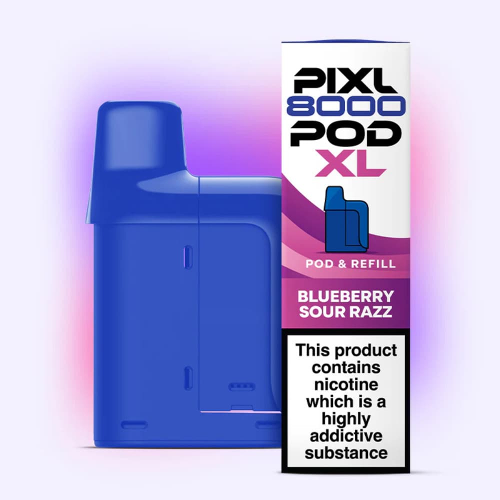  Blueberry Sour Razz Pixl 8000 Refill Pods Pack of 5