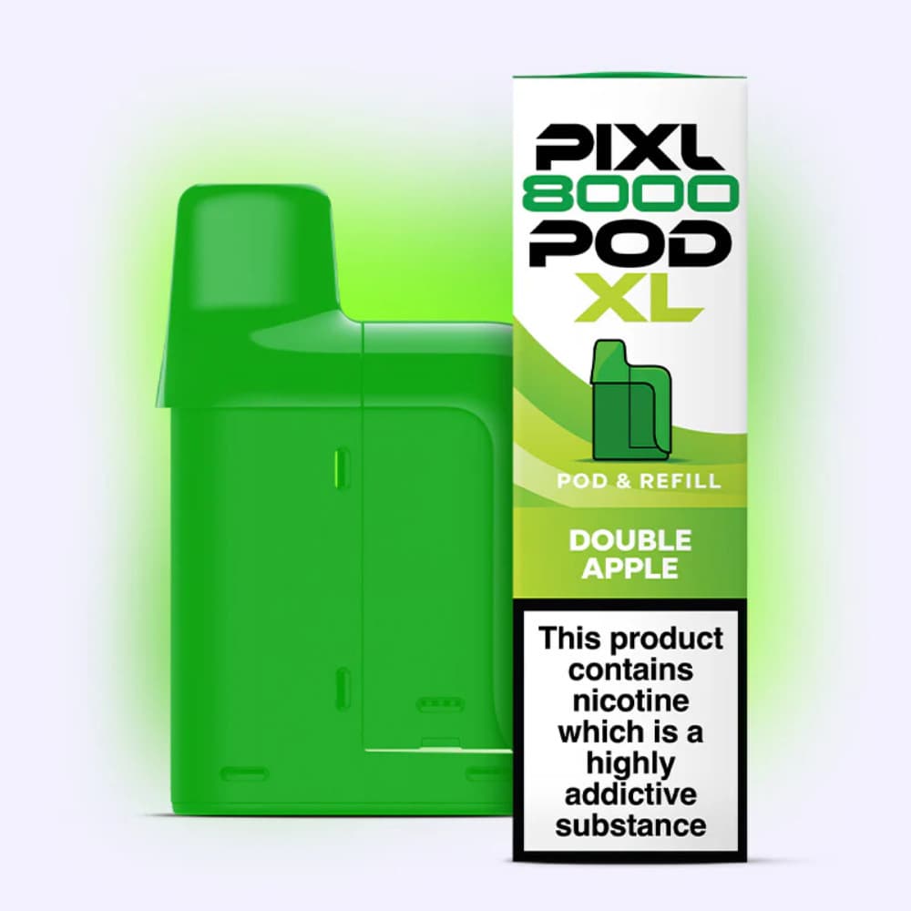  Double Apple Pixl 8000 Refill Pods Pack of 5