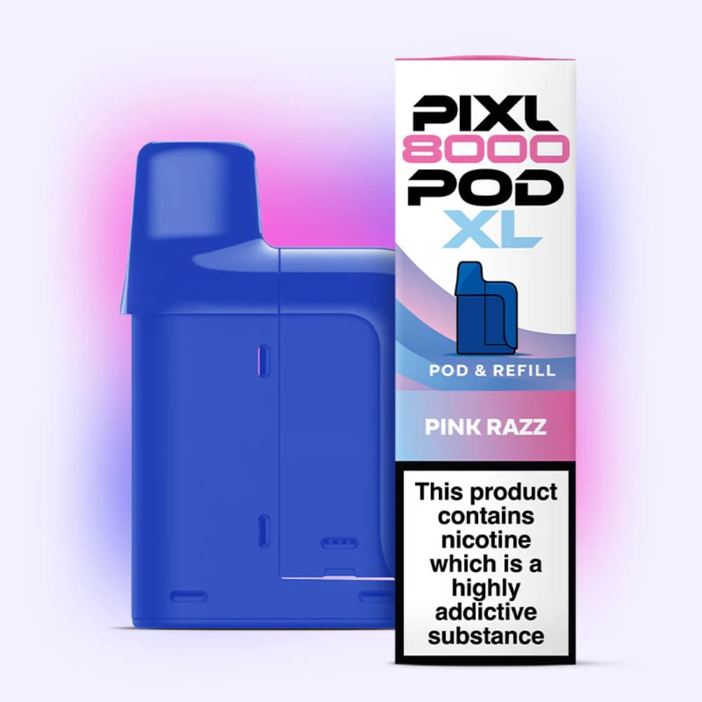  Pink Razz Pixl 8000 Refill Pods Pack of 5