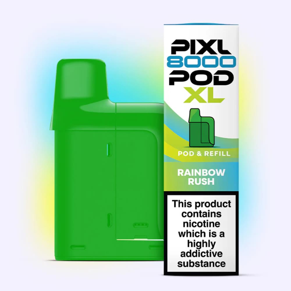  Rainbow Rush Pixl 8000 Refill Pods Pack of 5