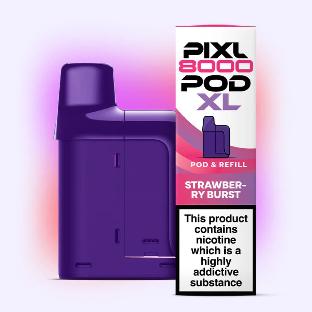  Strawberry Burst Pixl 8000 Refill Pods Pack of 5