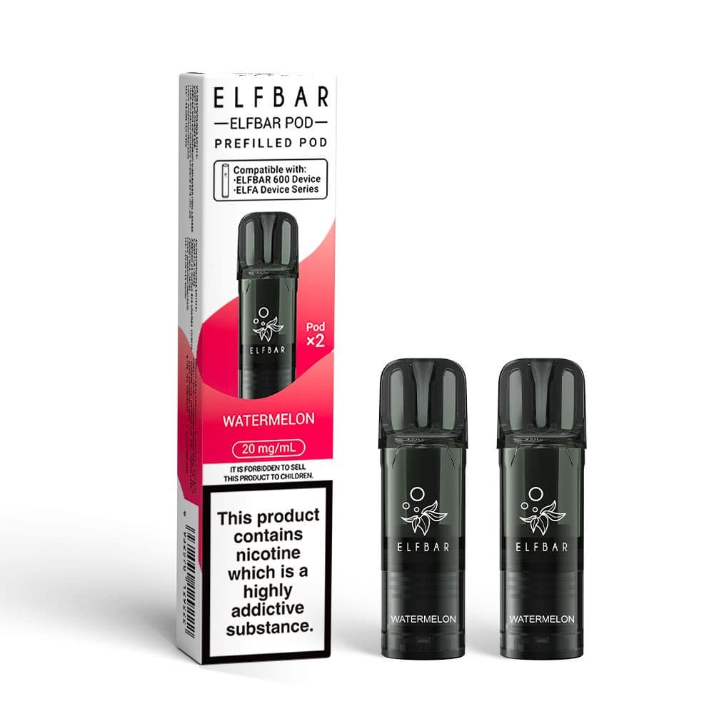  Watermelon Elf Bar 600 Refill Pods Pack of 10