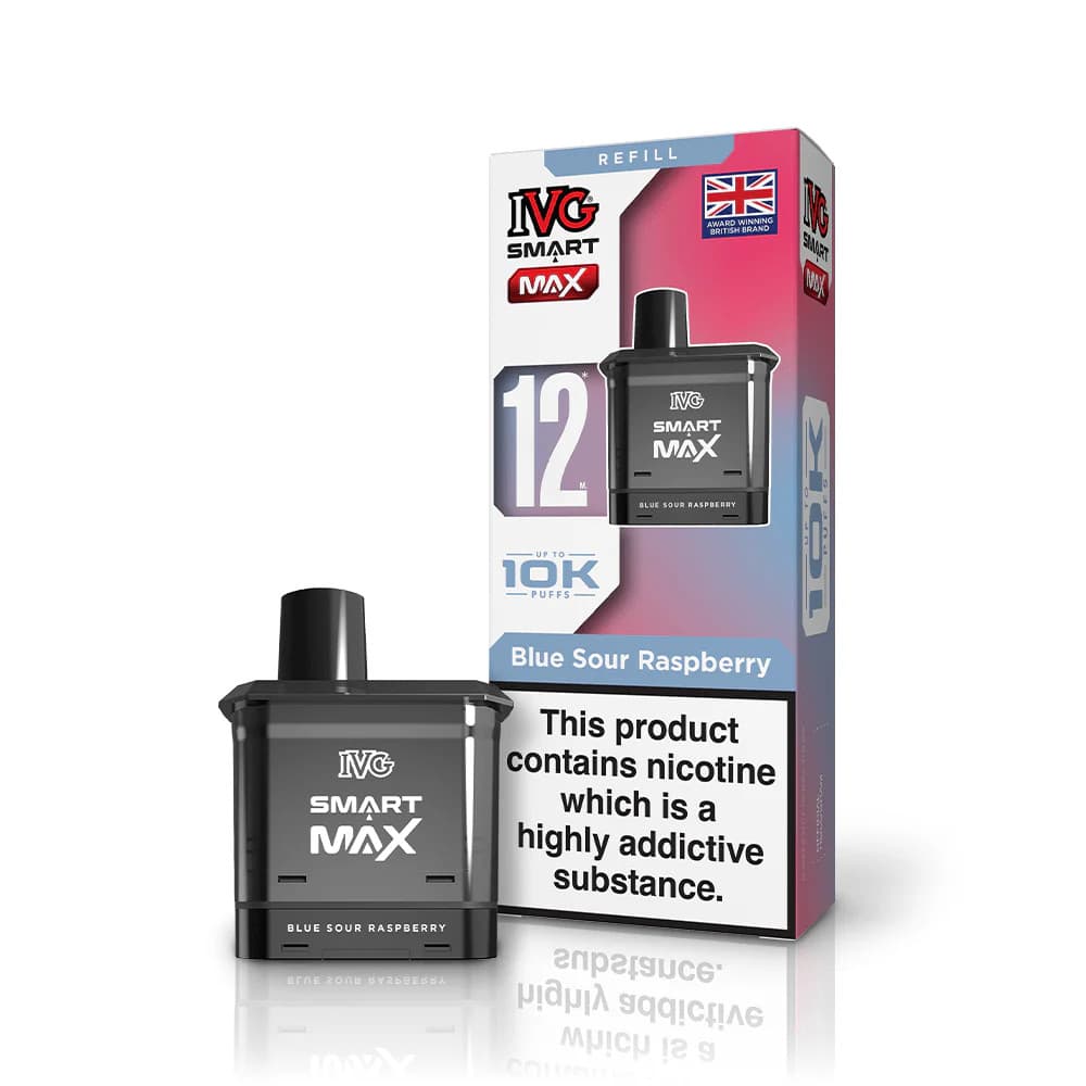  Blue Sour Raspberry IVG Smart Max 10k Pods Pack of 5