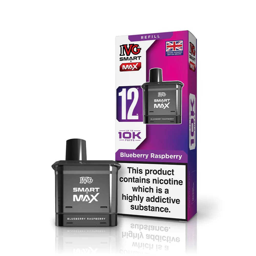  Blueberry Raspberry IVG Smart Max 10k Pods Pack of 5