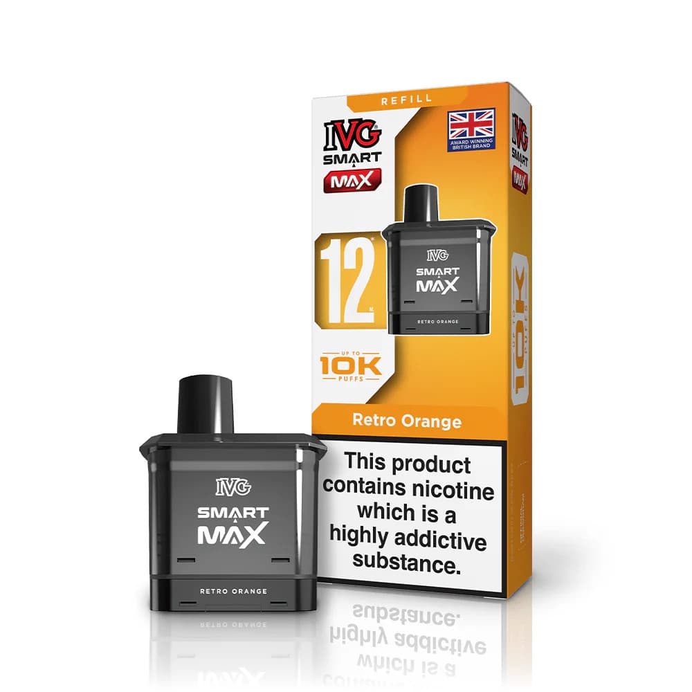  Retro Orange IVG Smart Max 10k Pods Pack of 5