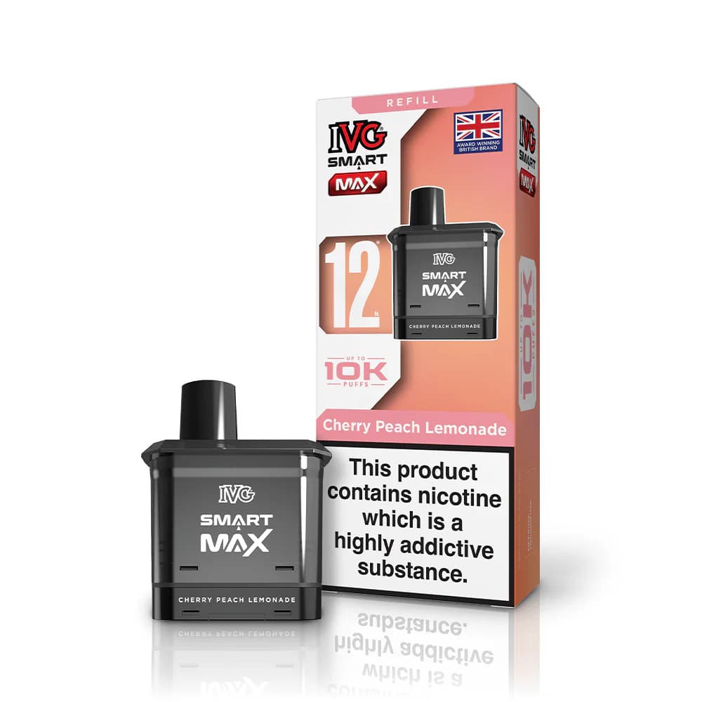  Cherry Peach Lemonade IVG Smart Max 10k Pods Pack of 5