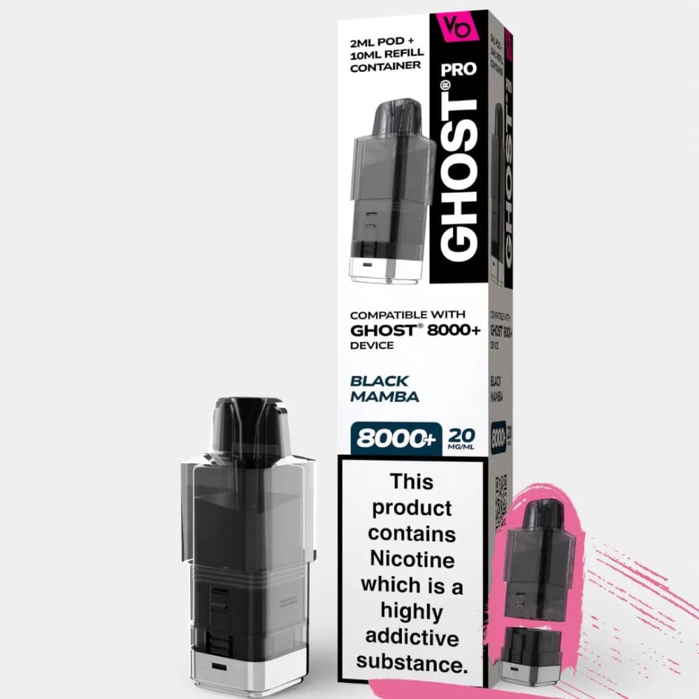  Black Mamba Ghost Pro 8000 Refill Pods Pack of 5