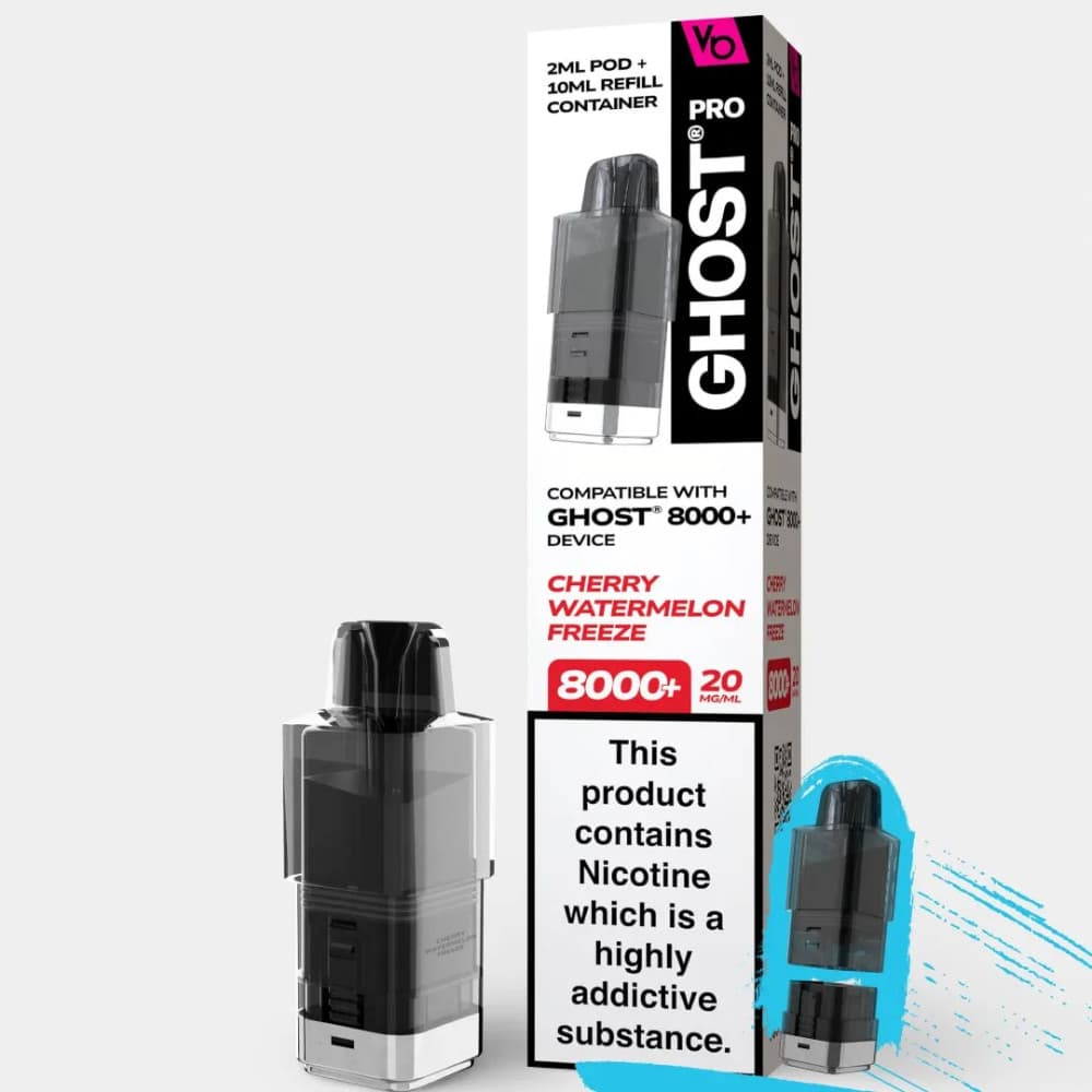  Cherry Watermelon Freeze Ghost Pro 8000 Refill Pods Pack of 5