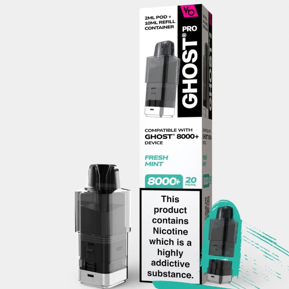  Fresh Mint Ghost Pro 8000 Refill Pods Pack of 5