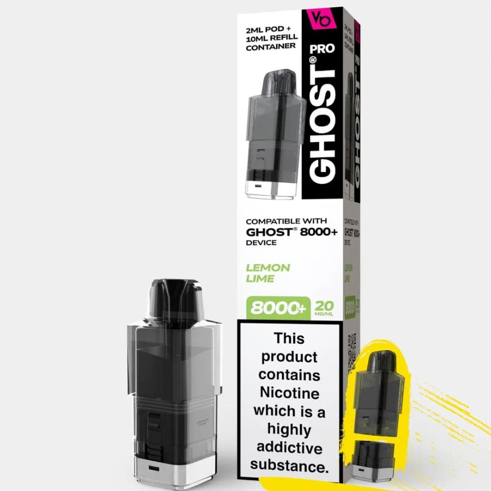  Lemon Lime Ghost Pro 8000 Refill Pods Pack of 5