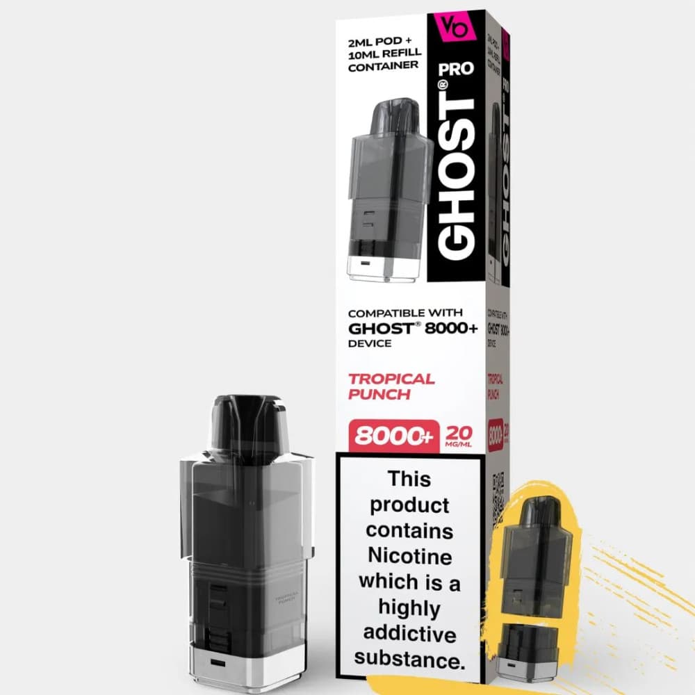  Tropical Punch Ghost Pro 8000 Refill Pods Pack of 5