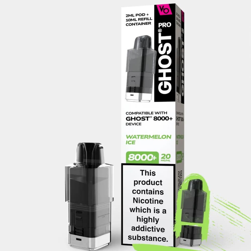  Watermelon Ice Ghost Pro 8000 Refill Pods Pack of 5