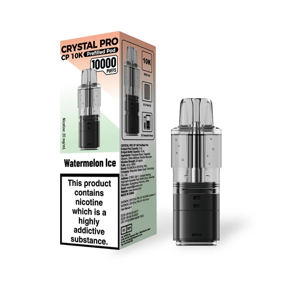  Watermelon Ice Crystal Pro CP 10k Refill Pods Pack of 5