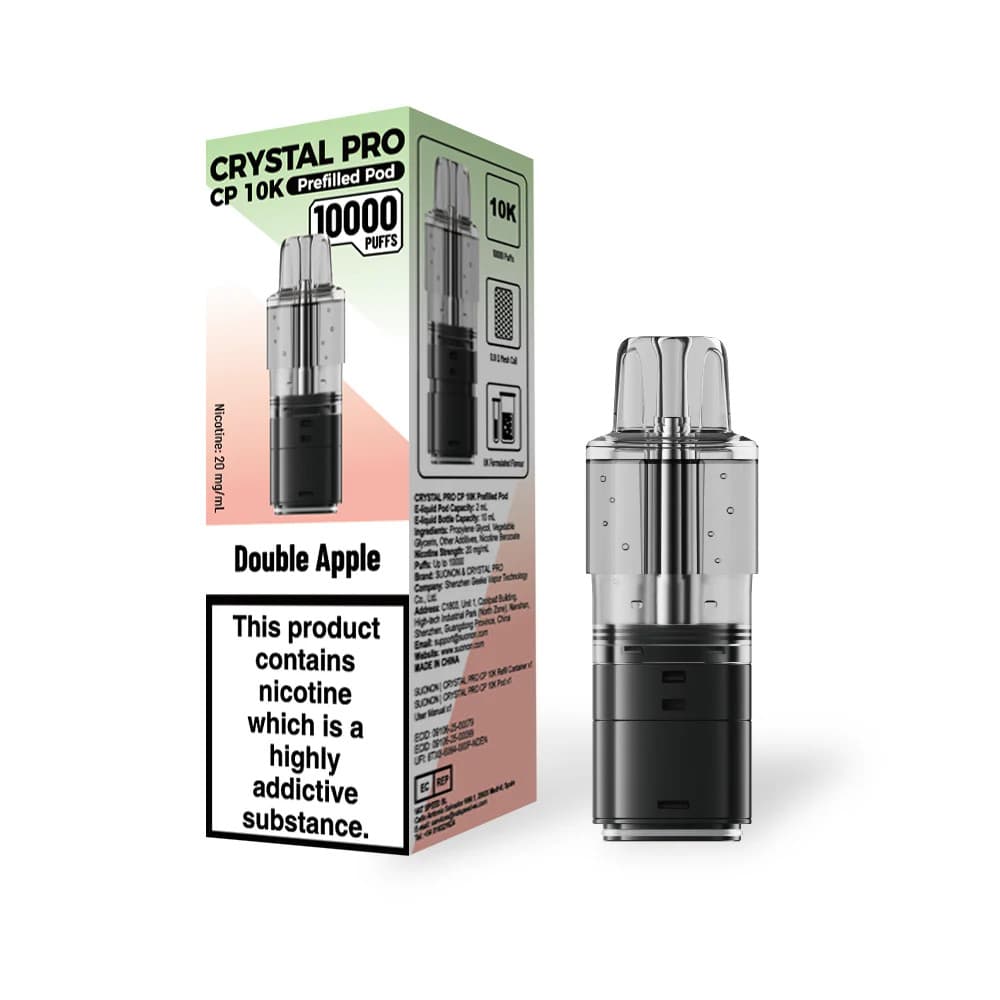  Double Apple Crystal Pro CP 10k Refill Pods Pack of 5