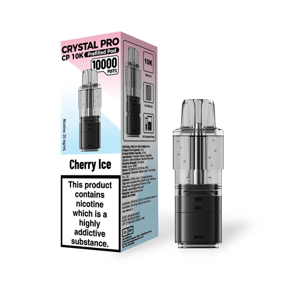  Cherry Ice Crystal Pro CP 10k Refill Pods Pack of 5