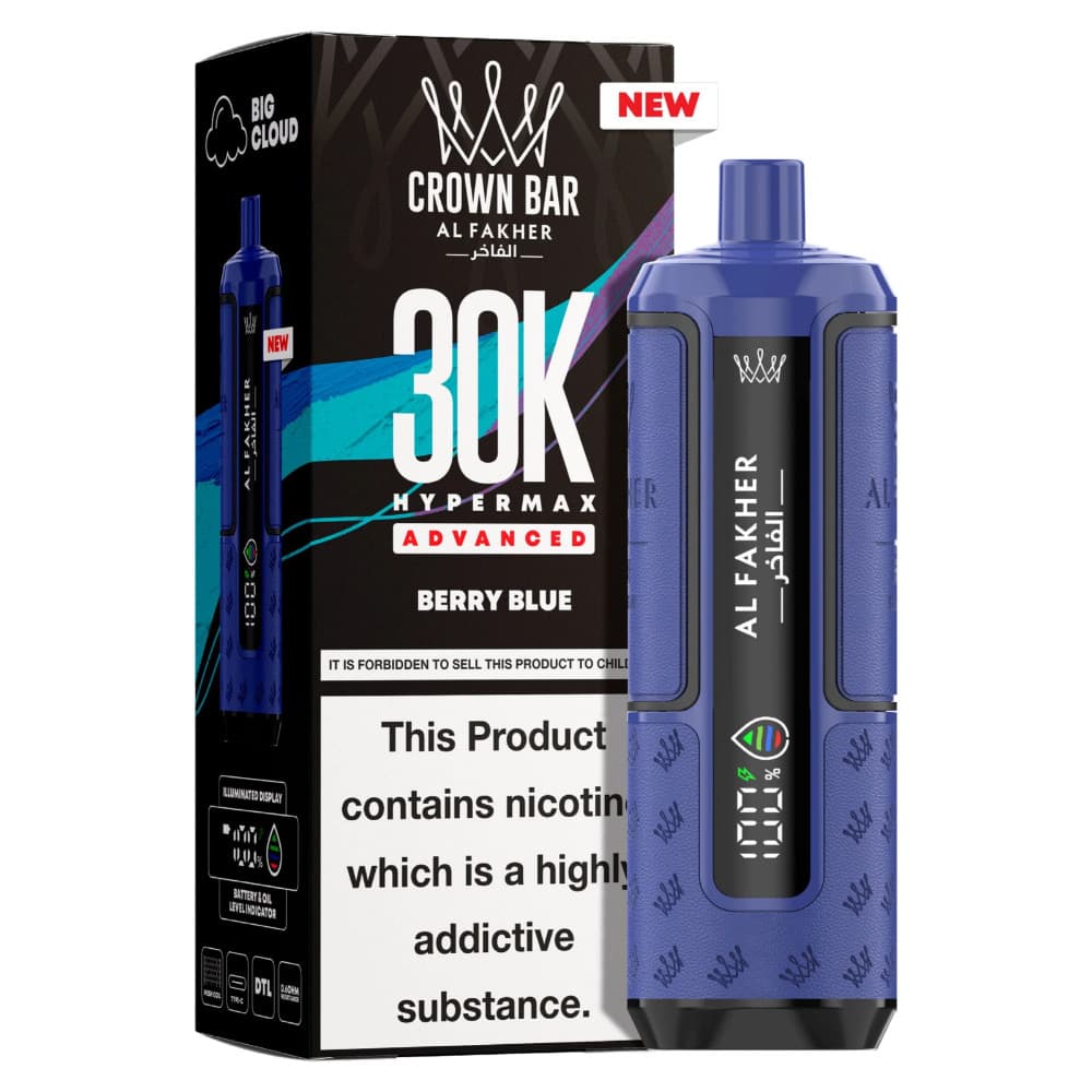  Berry Blue Al Fakher 30k Hypermax Pods Box of 5