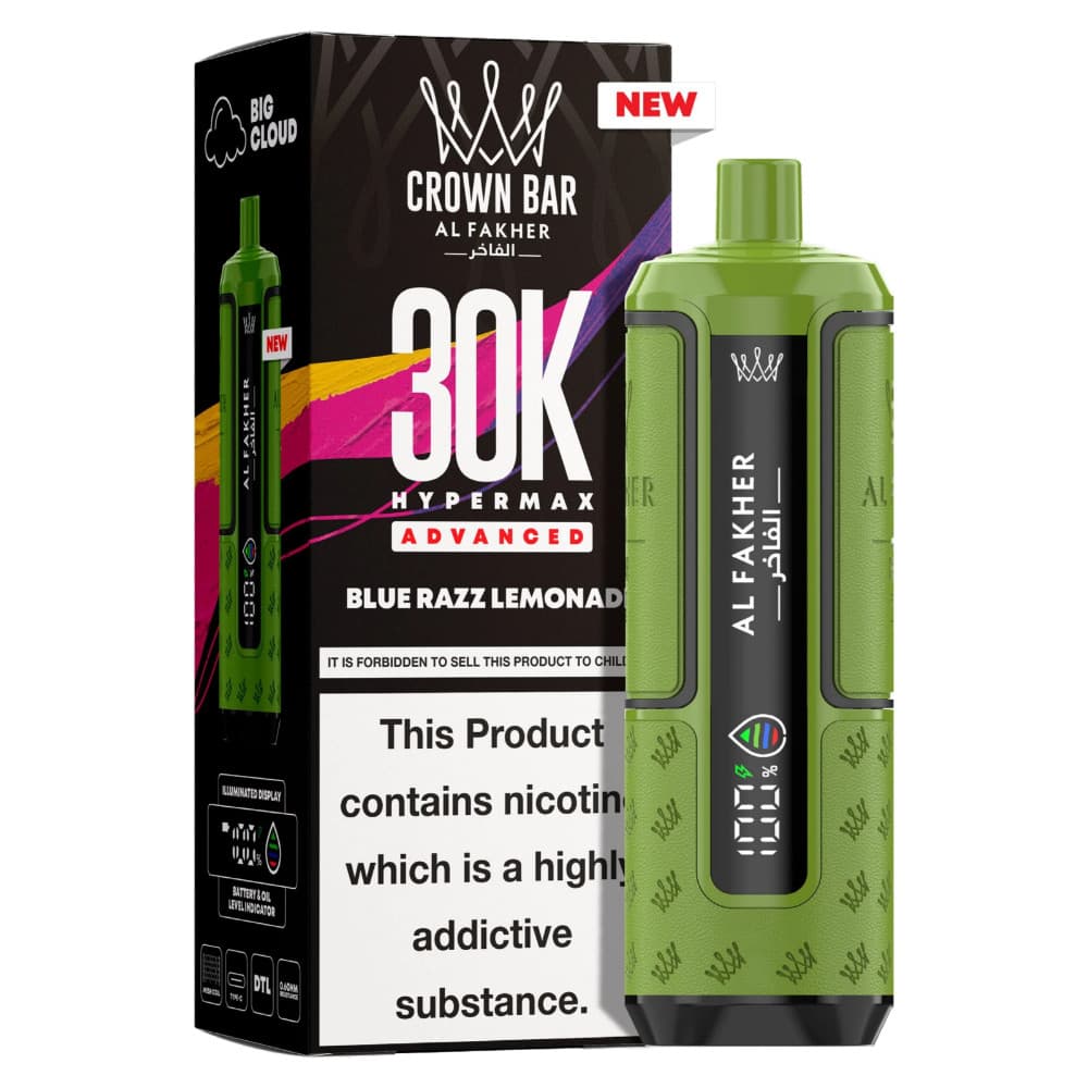  Blue Razz Lemonade Al Fakher 30k Hypermax Pods Box of 5