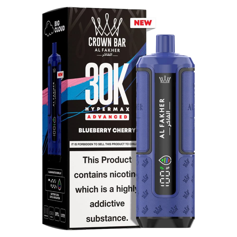  Blueberry Cherry Al Fakher 30k Hypermax Pods Box of 5
