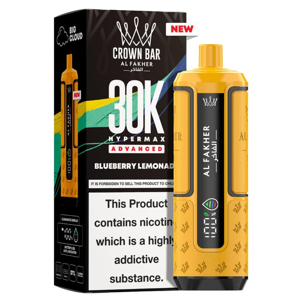  Blueberry Lemonade Al Fakher 30k Hypermax Pods Box of 5