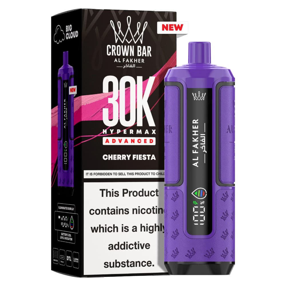  Cherry Fiesta Al Fakher 30k Hypermax Pods Box of 5