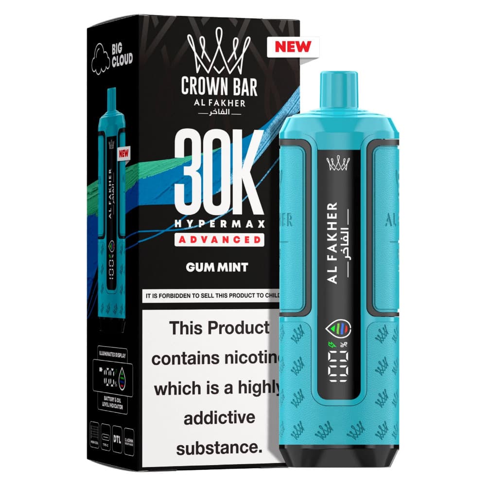  Gum Mint Al Fakher 30k Hypermax Pods Box of 5