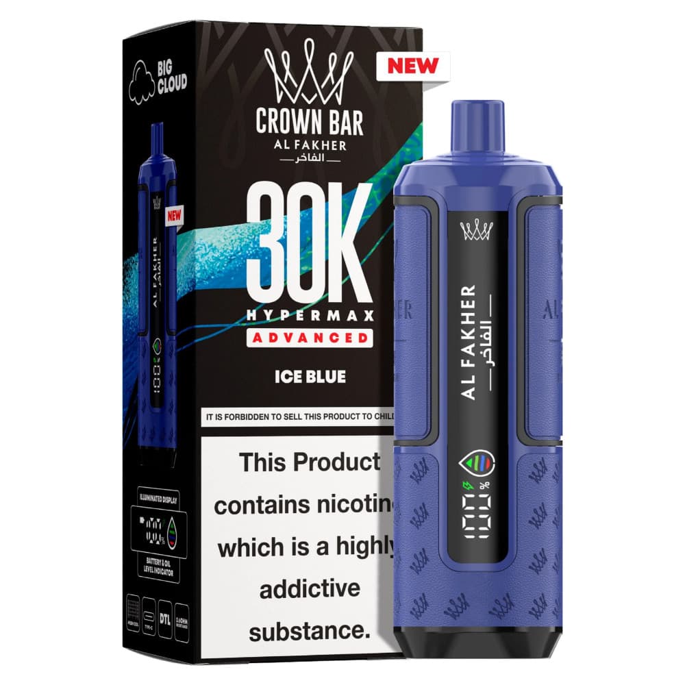  Ice Blue Al Fakher 30k Hypermax Pods Box of 5