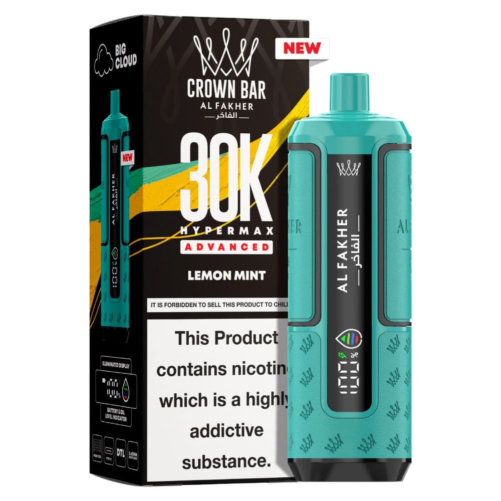  Lemon Mint Al Fakher 30k Hypermax Pods Box of 5