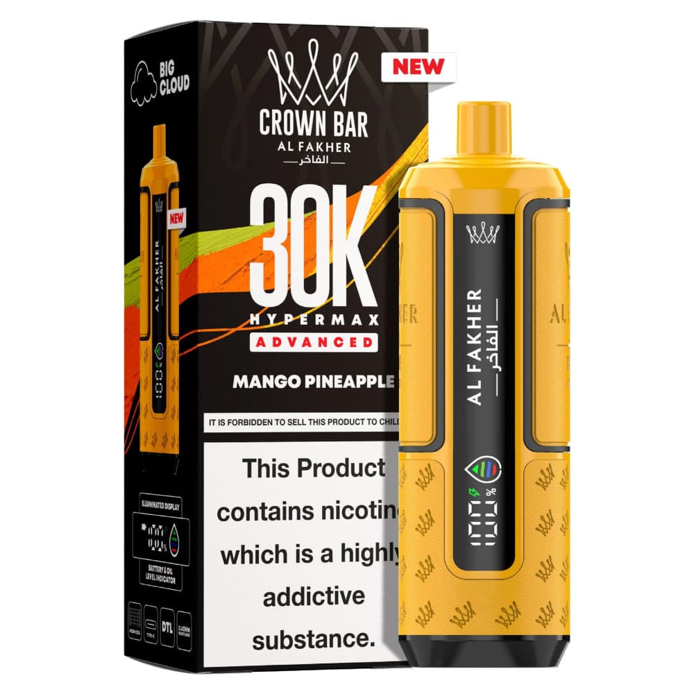  Mango Pineapple Al Fakher 30k Hypermax Pods Box of 5
