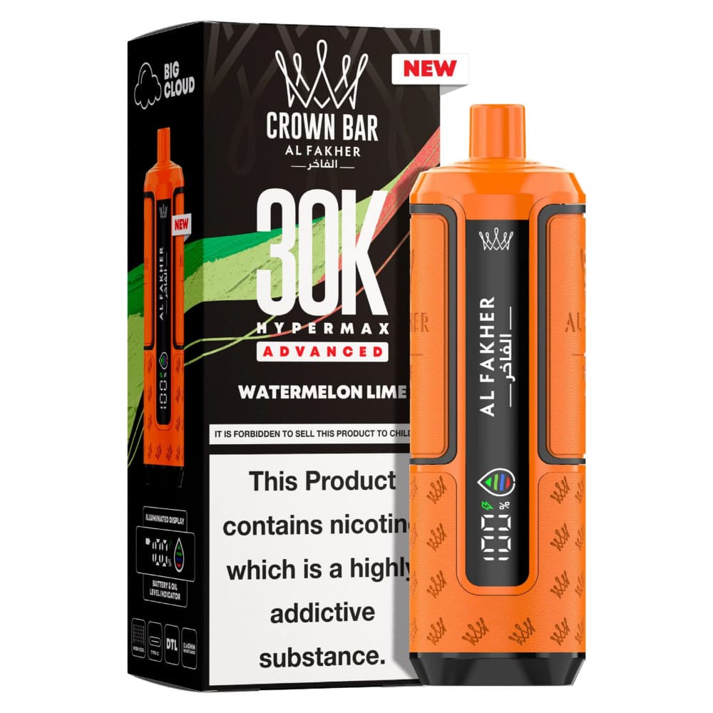  Watermelon Lime Al Fakher 30k Hypermax Pods Box of 5
