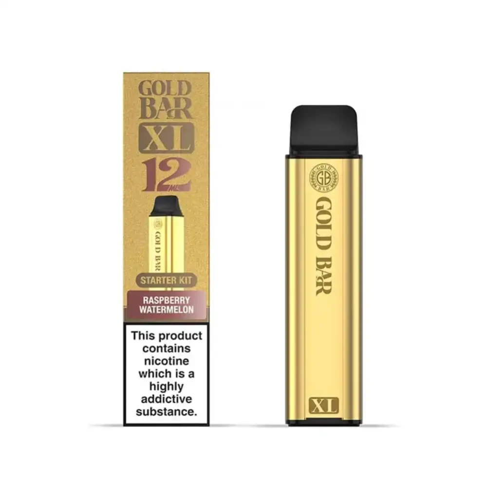  Raspberry Watermelon Gold Bar XL 10k Vape Kit Box of 5