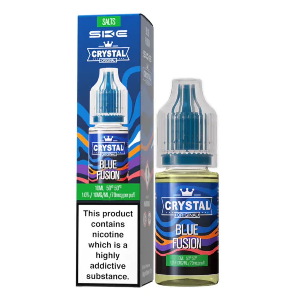  Blue Fusion / 10mg Ske Crystal Nic Salts E-Liquids 10ml Box of 10