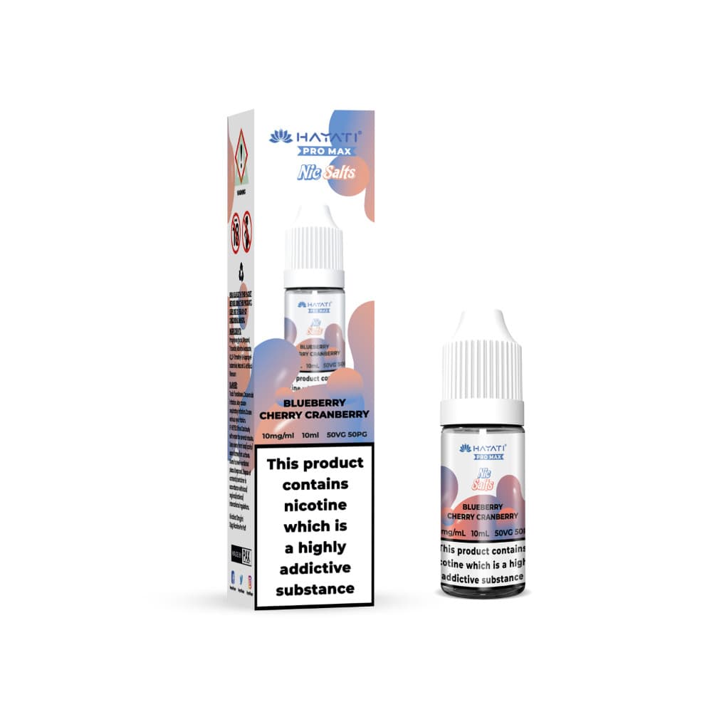 Blueberry Cherry Cranberry / 10mg Hayati Pro Max Nic Salts Box of 10