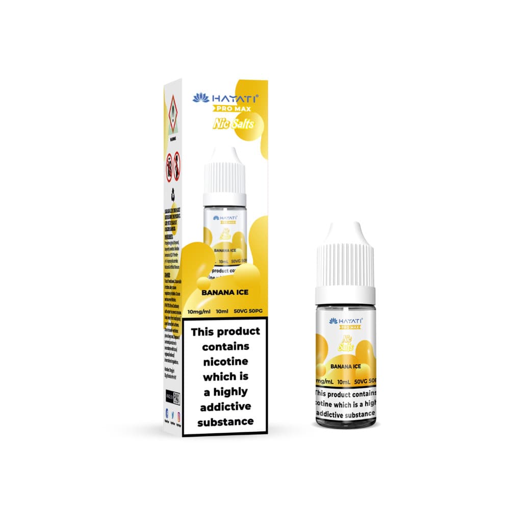  Banana Ice / 10mg Hayati Pro Max Nic Salts Box of 10